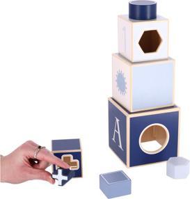 Actual product image Jipy Stacking Tower Wood Blue