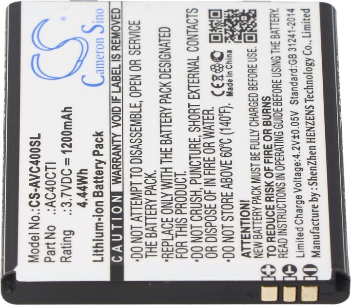 Actual product image AccuCell Akku AC40CTI Archos AC40CTI