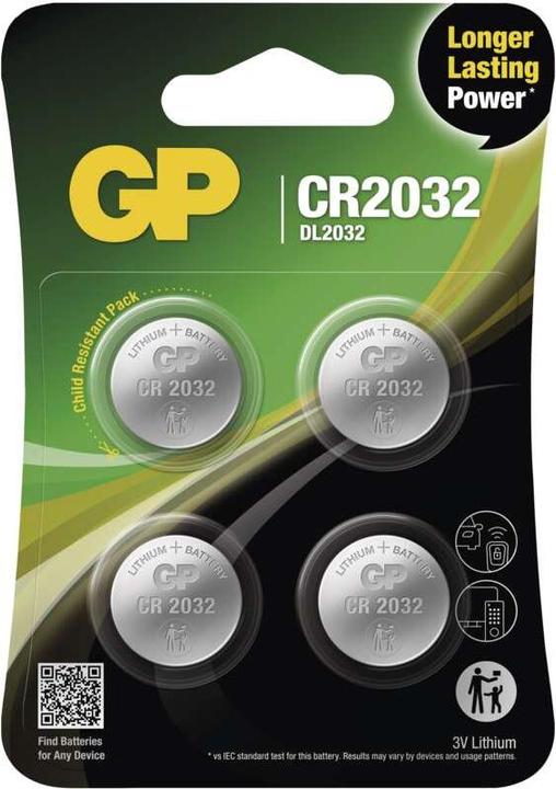 Produktbild GP Batteries CR 2032 (4 Stk., CR2032, 240 mAh)