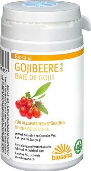 Actual product image Biosana Goji berry plus 4g (70 Piece, Capsules, 280 g)