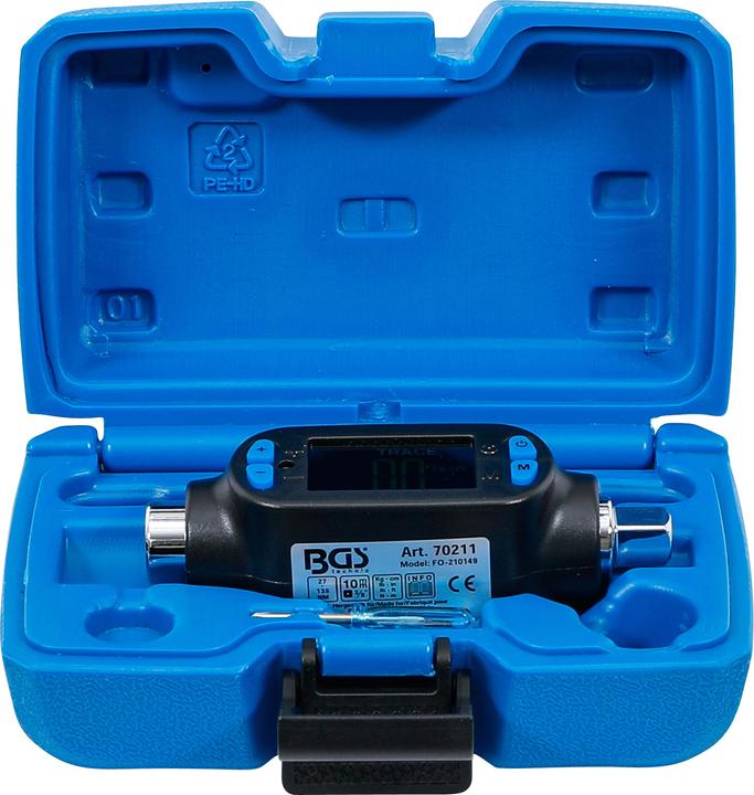 Actual product image BGS Digital Torque Adaptor 10 mm (3/8") 27 - 135 Nm (3/8", 27 Nm, 135 Nm)