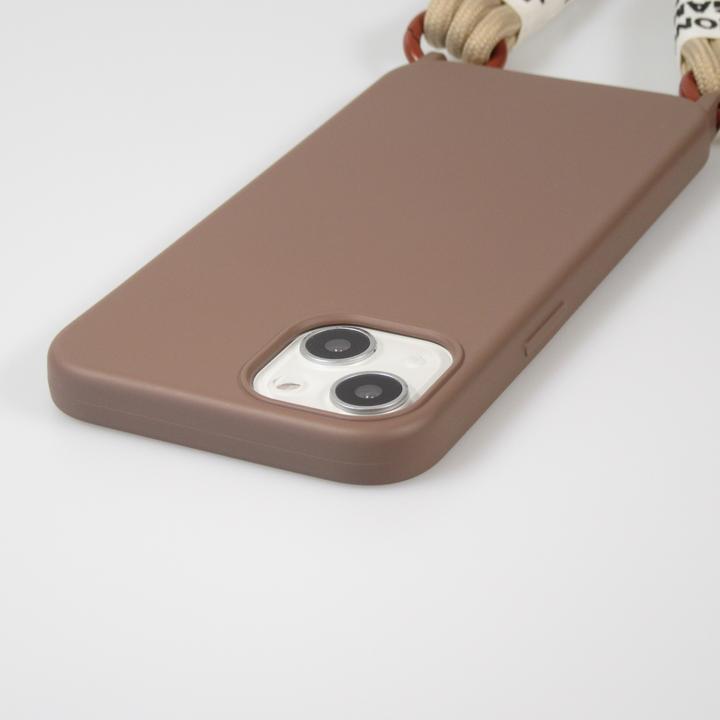 Actual product image PhoneLook Sleeve Silicone Fashion Jeong Gam Studio Laugh Often with Neck Cord (Apple iPhone 14)