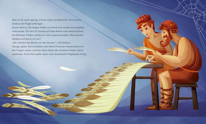 Produktbild Dädalus und Ikarus (Kleine Bibliothek der griechischen Mythen) (Deutsch, Sonia Elisabetta Corvaglia, Anna Láng, 2024)