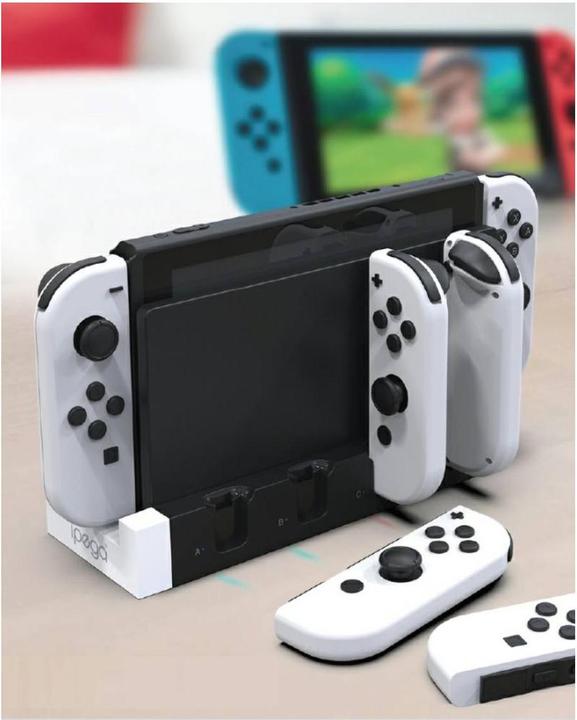 Actual product image iPega 9186 Charger Dock pro N-Switch a Joy-con White/Black (Switch)