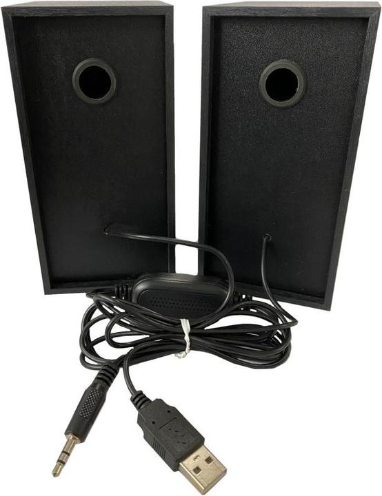 Actual product image Techly Wooden Speaker Set for Notebook