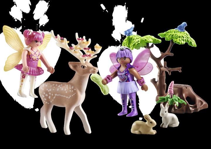 Productafbeelding Playmobil Feeën met schattige bosdieren (71800, Playmobil prinses magie)