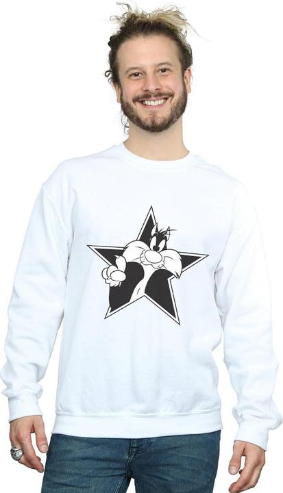 Produktbild Looney Tunes Sylvester Mono Star Sweatshirt (S)