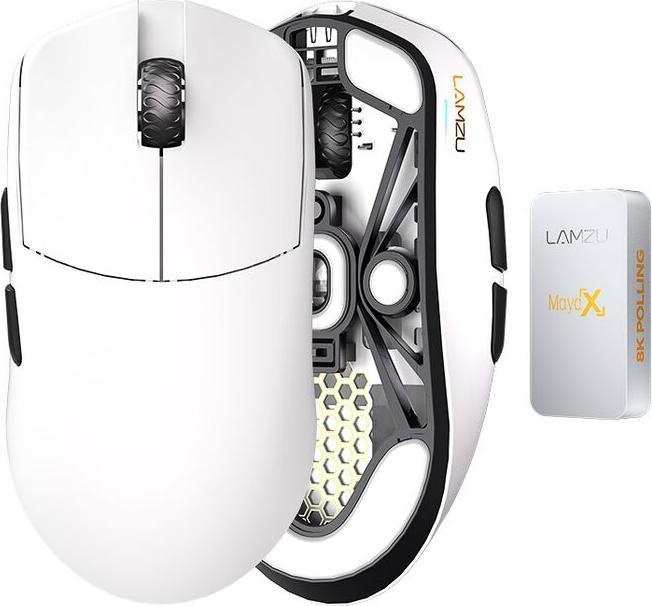 Immagine prodotto Lamzu Mouse da gioco Maya X 8K Wireless - bianco (Senza fili)