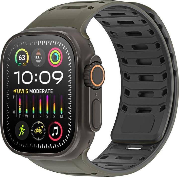 Produktbild Dux Ducis CS Armband (49 mm, 45 mm, 46 mm, 44 mm, 42 mm, Silikon, Apple Watch Series 5, Apple Watch Series 4, Apple Watch Series 3, Apple Watch Ultra 2, Apple Watch Series 7, Apple Watch Series 9, Apple Watch Ultra, Apple Watch Series 6, Apple Watch Series 10, Apple Watch SE, Apple Watch Series 8)