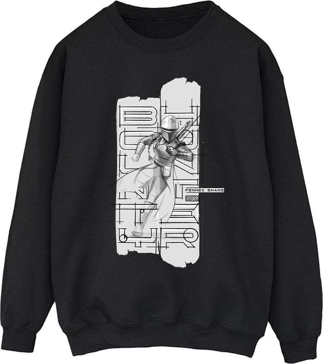Star Wars The Book Of Boba Fett Fennec Illustration Sweatshirt