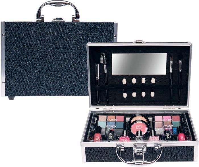 Treffina Casuelle Alu Case Schwarz Glitter
