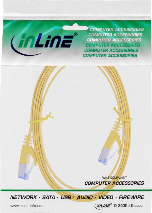 Actual product image InLine Patch cable RJ-45 (M) to RJ-45 (M) (U/FTP, CAT6a, 2 m)
