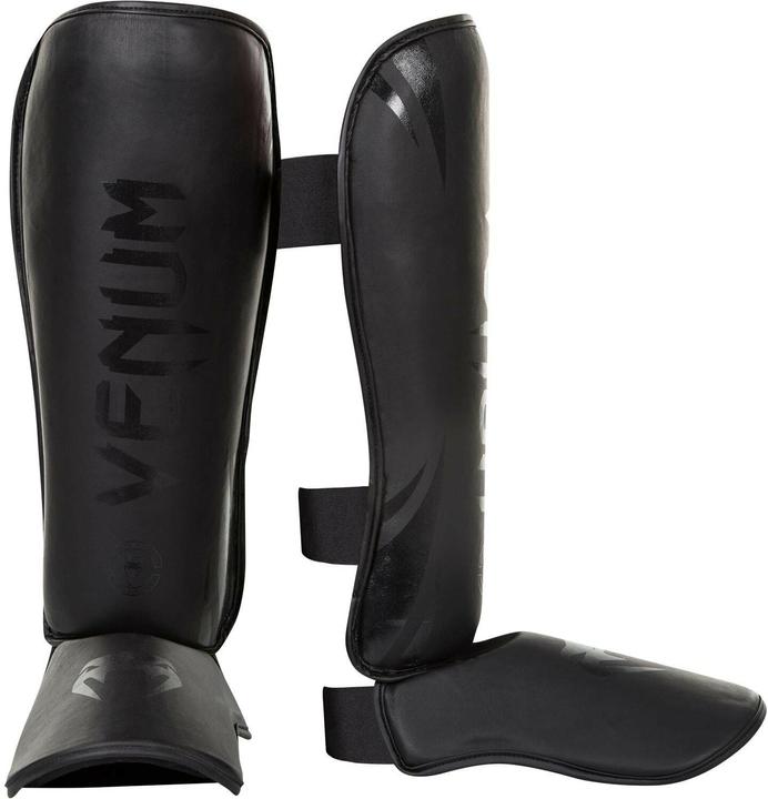 Venum Challenger Standup Shinguards-Black-Black (L)