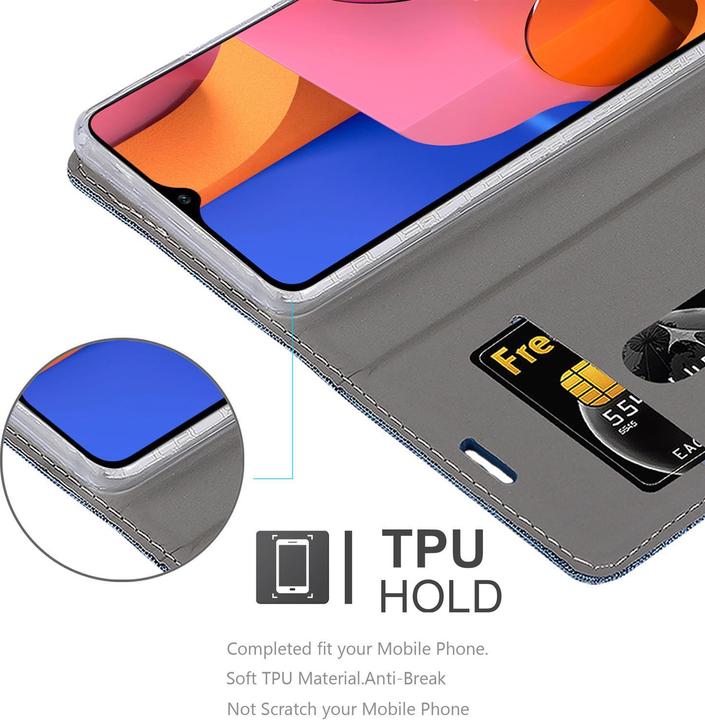 Actual product image Cadorabo Book Jeans Optics Cover (Samsung Galaxy A20s)