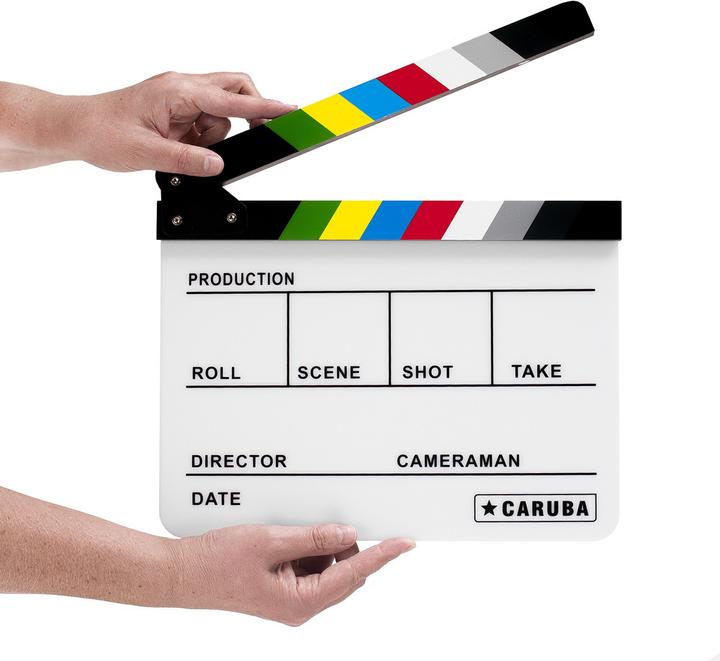 Produktbild Caruba Professional Director Clapper WeiÃ/Farbe (Whiteboardmarker) (Weisse Farbe)