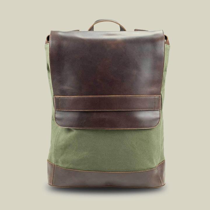 Produktbild Buckle & Seam Canvas Rucksack Morris Canvas Gün / Innenfutter (16 l)