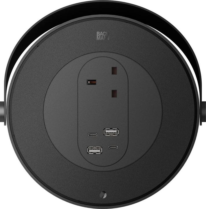 Produktbild Bachmann MOV:E 1xUK 2xUSB A/C schwarz (1 x, USB-A, USB-C, 1.50 m)