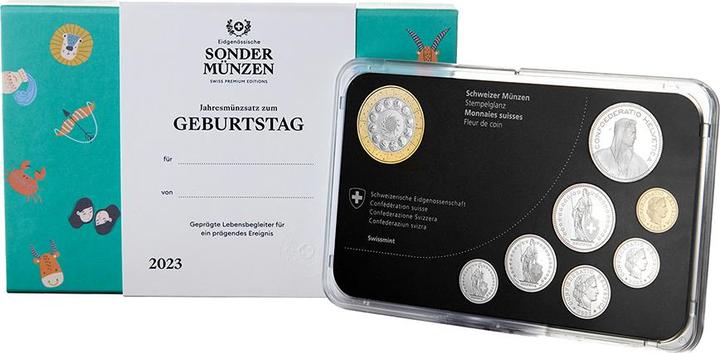 Produktbild Swissmint Münzsatz Geburtstag - 2023 - Bunt (825, 2023)