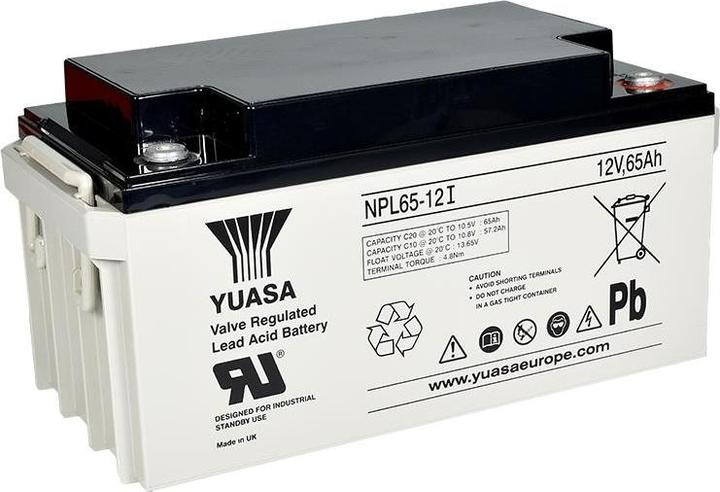Actual product image Yuasa NPL65-12I 12V 65Ah UPS battery - Longlife (12 V, 65 Ah)