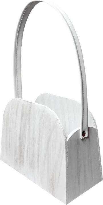 Produktbild Natura Punto Taschen-Korb aus Holz, weiss