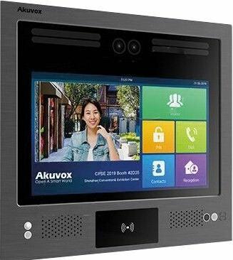 Actual product image Akuvox Video-TFE X916S Main Body, starlight camera, card reader, Android, black (RFID-blocking, Wi-Fi)
