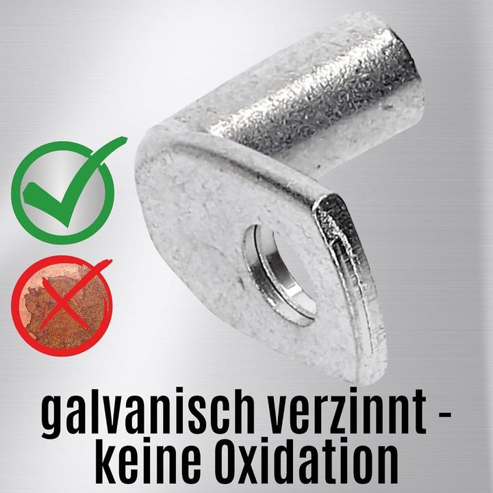 Immagine prodotto Kalitec 10 pezzi KA1-L5 Capicorda tubolari disponibili in commercio angolati 6mm² M5 I senza foro di