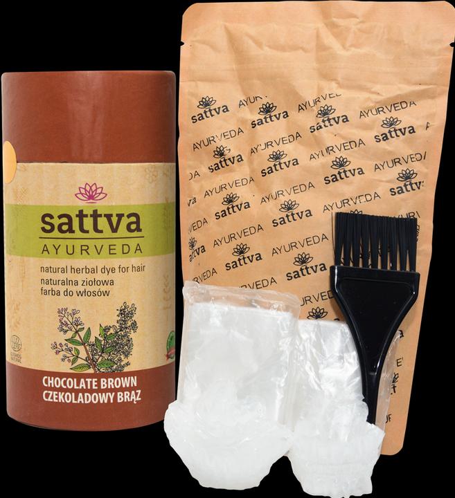 Immagine prodotto Sattva Ayurveda Sattva Tintura Naturale alle Erbe per Capelli Tintura Naturale alle Erbe per Capelli Marrone (Marrone cioccolato)