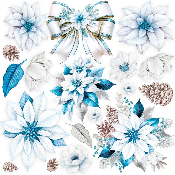 Produktbild Ciao Bella Vellum Paper "Elegance of Blue", 15 x 15 cm, 6 Blatt (90 g/m², 6 x)