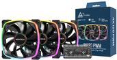 Actual product image Montech Lot de 3 Ventilateurs de boitier AX120 RGB - 12cm (Noir) (120 mm, 3 x)