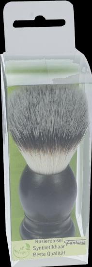 Actual product image Shaving brush, synthetic hair, dark stained beech wood handle, ring Ø 21.5 mm (Shaving brush)