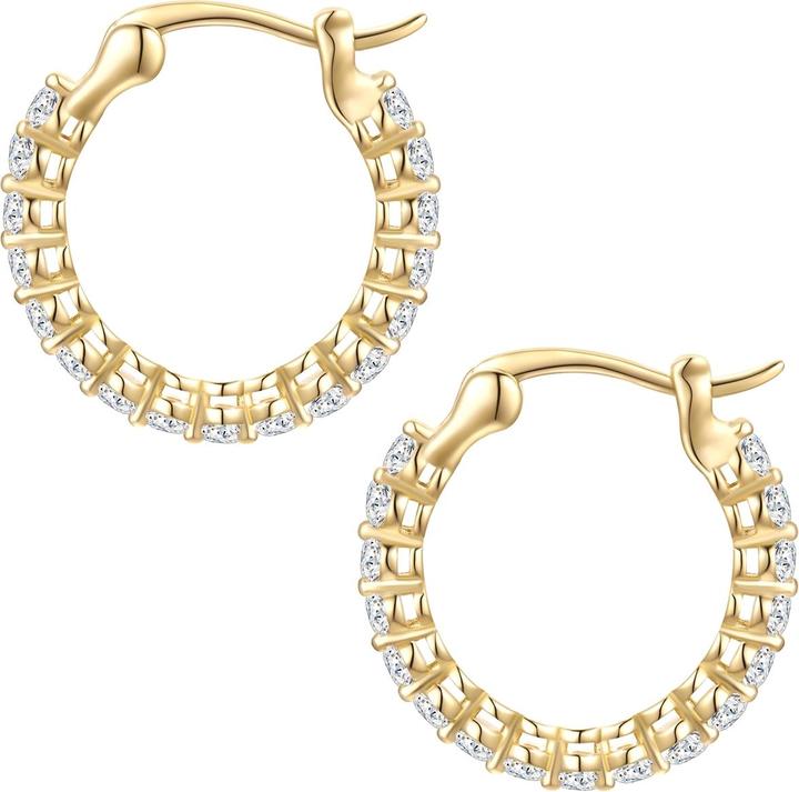 Actual product image Glanzstücke München Ladies hoop earrings - 36510 (Sterling Silver)