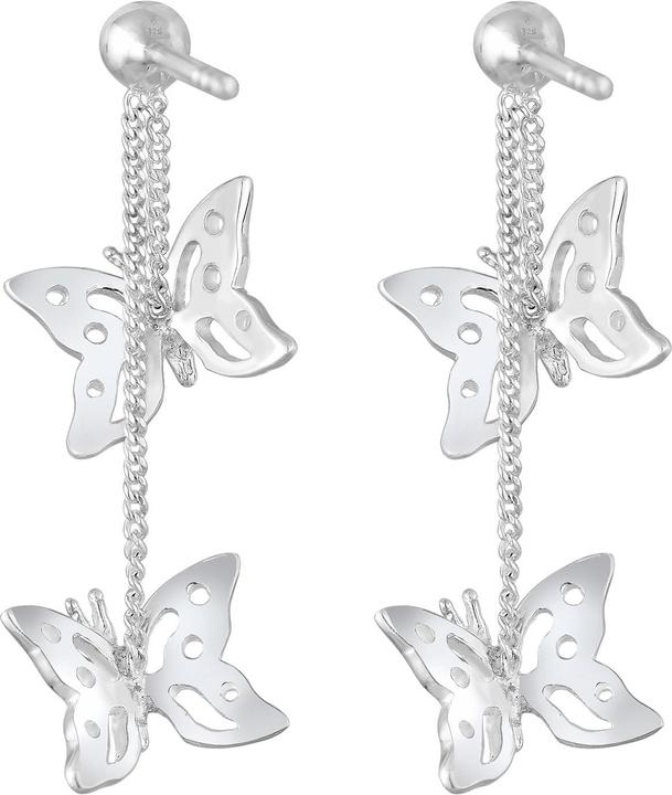 Image du produit Elli Boucles d'oreilles Papillon Naturel Cristaux Argent (Argent sterling 925, Cristal de verre)
