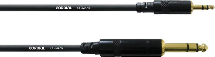 Produktbild Cordial CFM 1.5 WV - Sym. Klinken-Verbindungskabel (1.50 m, 3.5mm Klinke (AUX), 6.3mm Klinke (Jack))