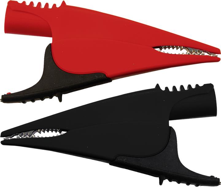 Produktbild Fluke Krokodilklemmen, breit, rot/schwarz (Klemme)