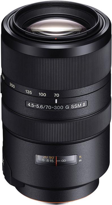 Sony 70-300mm f/4,5-5,6 G SSM II, Full Frame A-Mount (Sony A, Volledig formaat)