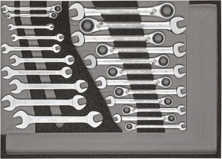Produktbild Gedore red R21560005 Werkzeugsatz im Werkstattwagen MECHANIC schwarz 129-teilig (129 x)