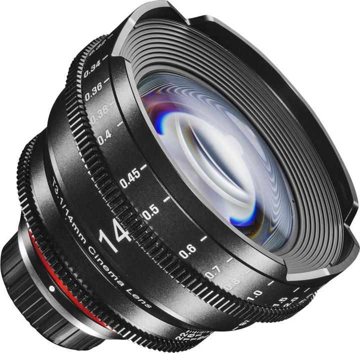 Actual product image Samyang XEEN 14mm T3.1 FF Cine Nikon (Nikon F, APS-C / DX, full size)