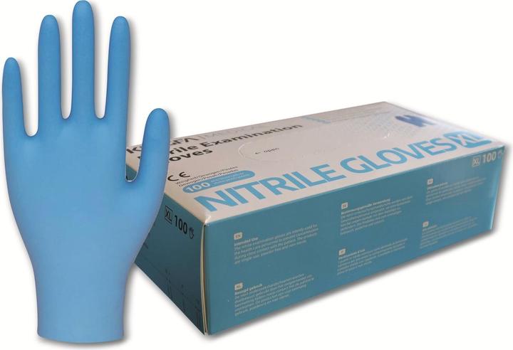 Produktbild Einweghandschuhe Nitril Polymer, EN 374-1, EN 455, 100 Stück, Grösse XL (XL)