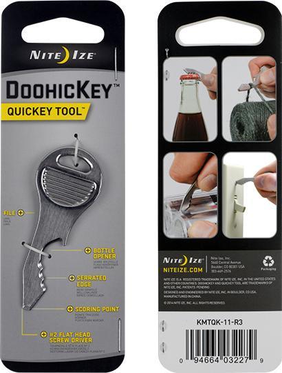 Nite Ize Anhänger, Mikrowerkzeug QuicKey Edelstahl ab (KMTQK-11-R3)