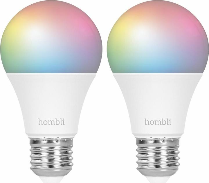 Smart Bulb 9W RGB (2x) (E27, 9 W, 800 lm, 2 x, F)