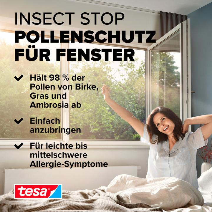 Immagine prodotto tesa Griglia anti-polline, per chi soffre di allergie, richiudibile con nastro velcro autoadesivo (130 x 150 cm)