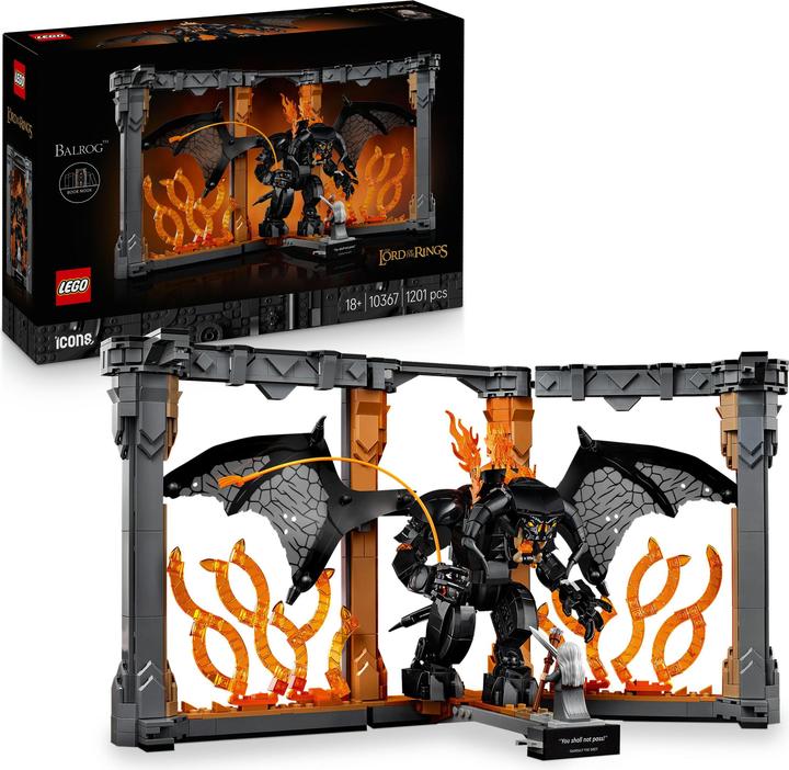 Immagine prodotto LEGO Il Signore degli Anelli: fermalibro Balrog (10367, LEGO Il Signore degli Anelli)