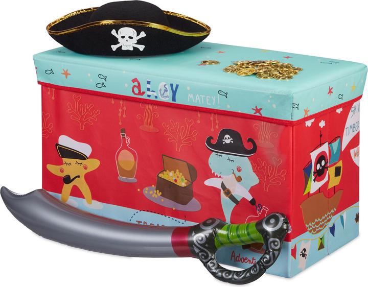 Actual product image Relaxdays Kids' Toy Box Ottoman