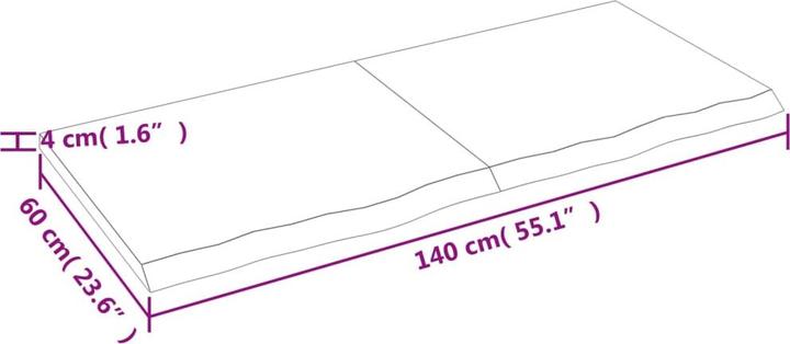 Actual product image VidaXL Gianna (140 x 60 x 4 cm)