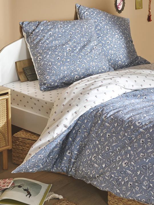 Image du produit Vertbaudet Parure de lit réversible pour enfants FLEURS D'INDE en coton recyclé