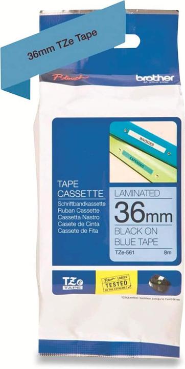 Immagine prodotto Brother Nastro per scrittura P-touch TZe laminato (3.60 cm, Blu)