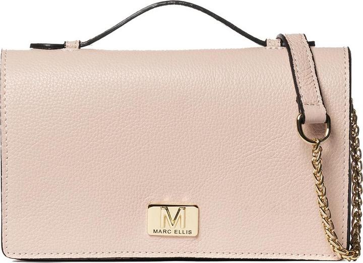Marc Ellis **Damen Schultertasche Made In Italy - Modell Floriana Plus - 100% Leder** - 22.0 X 14.0 X 4.5 Cm