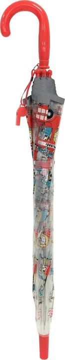 Actual product image Smati Umbrella for children, transparent, bell, fluorescent edge, bus animals, one size