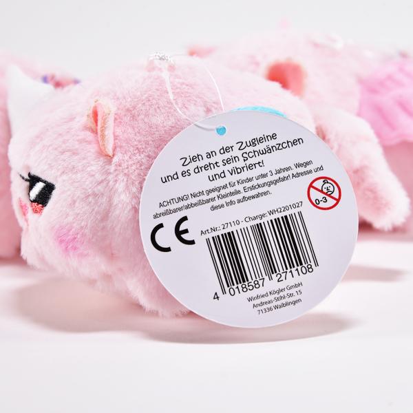 Actual product image Kögler Flying piggy, with vibration and rotating tail in 3 assorted designs (6 cm)