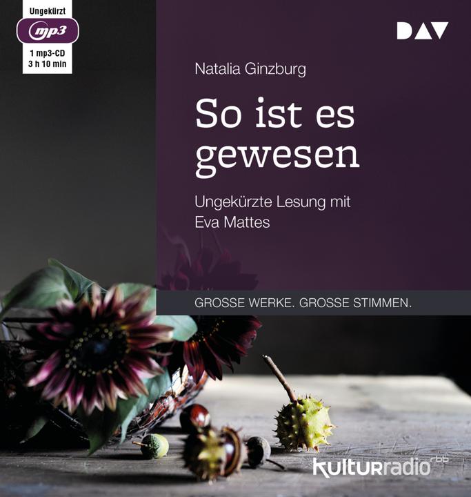 Actual product image This is how it was (Natalia Ginzburg, German)
